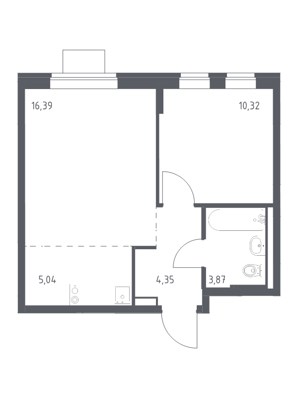 2 ккв (Евро) 40 м²