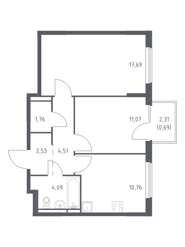 2 ккв 53,1 м²