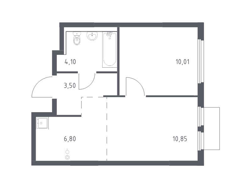 2 ккв (Евро) 35,3 м²