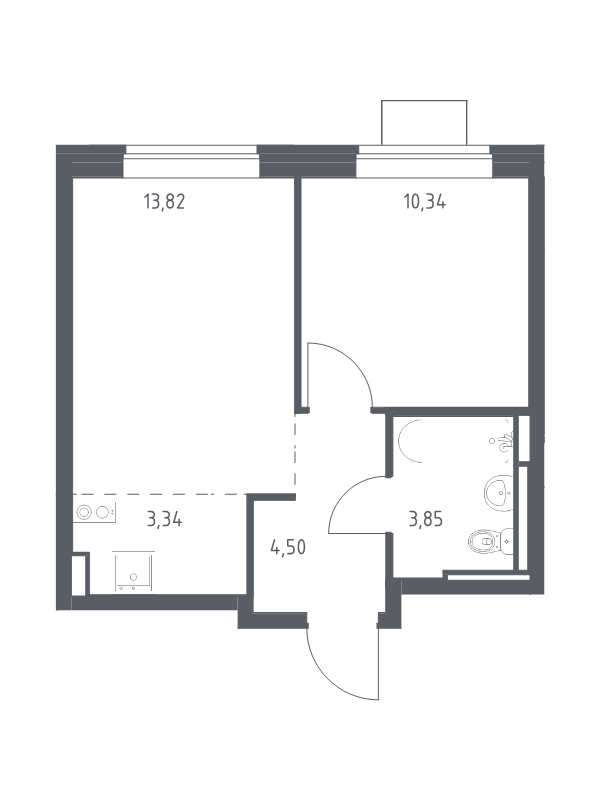 2 ккв (Евро) 35,9 м²