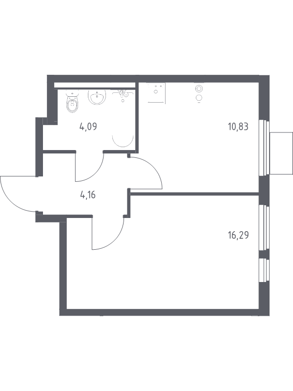 1 ккв 35,4 м²