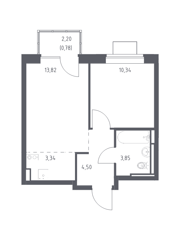 2 ккв (Евро) 36,6 м²