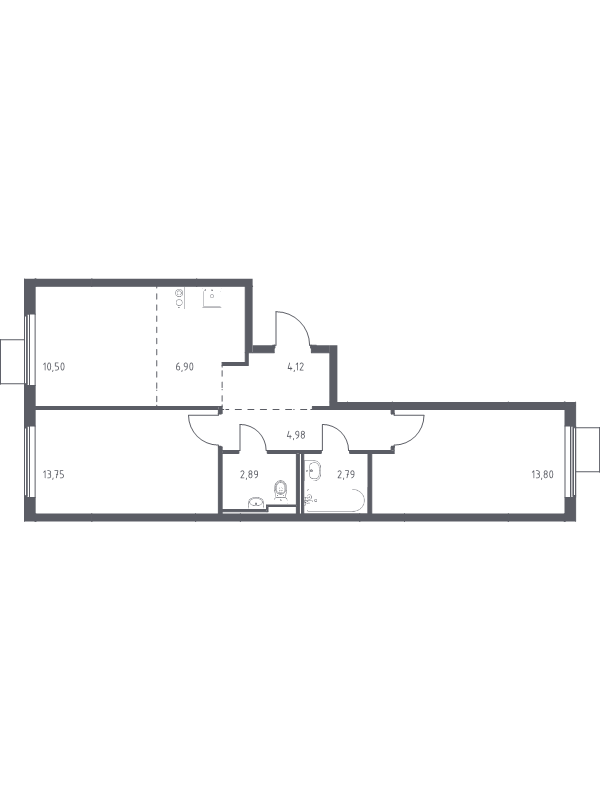 3 ккв (Евро) 59,7 м²