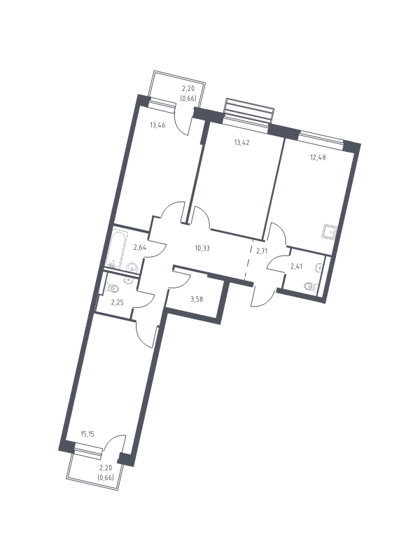 3 ккв 78,2 м²