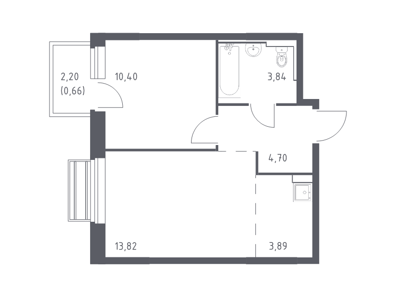 2 ккв (Евро) 37,3 м²