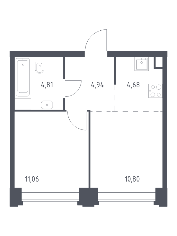 2 ккв (Евро) 36,3 м²