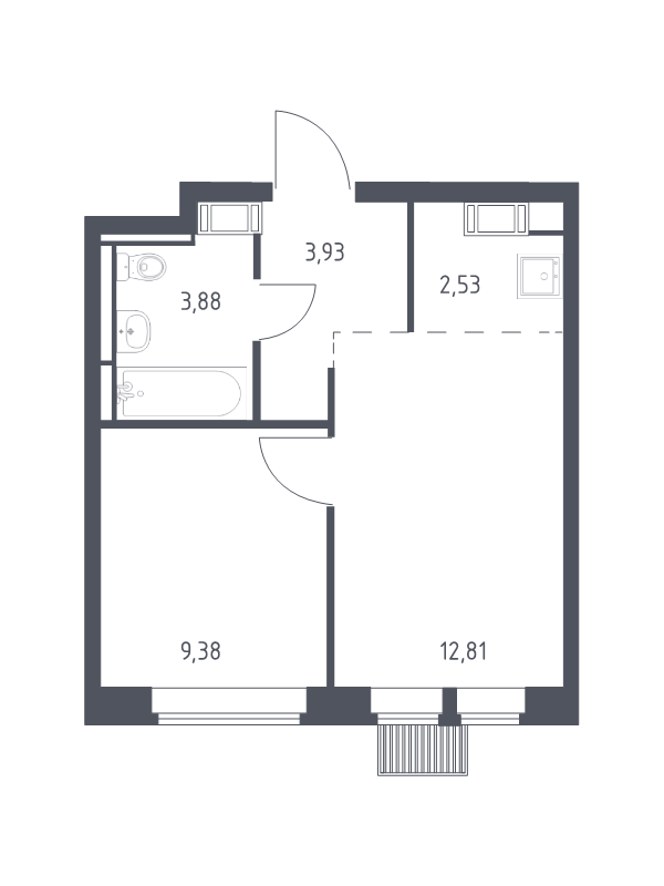 2 ккв (Евро) 32,5 м²