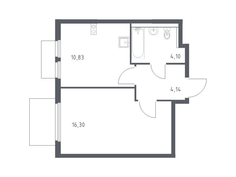 1 ккв 35,4 м²