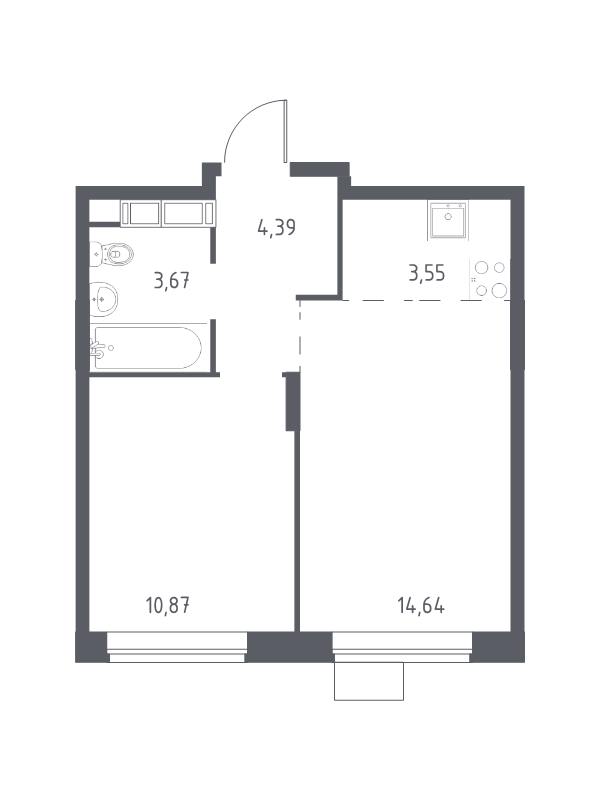 2 ккв (Евро) 35,9 м²