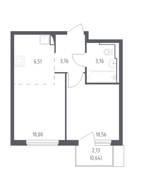 2 ккв (Евро) 35,1 м²