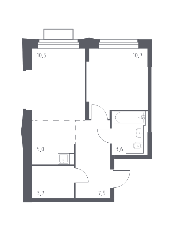 2 ккв (Евро) 41 м²