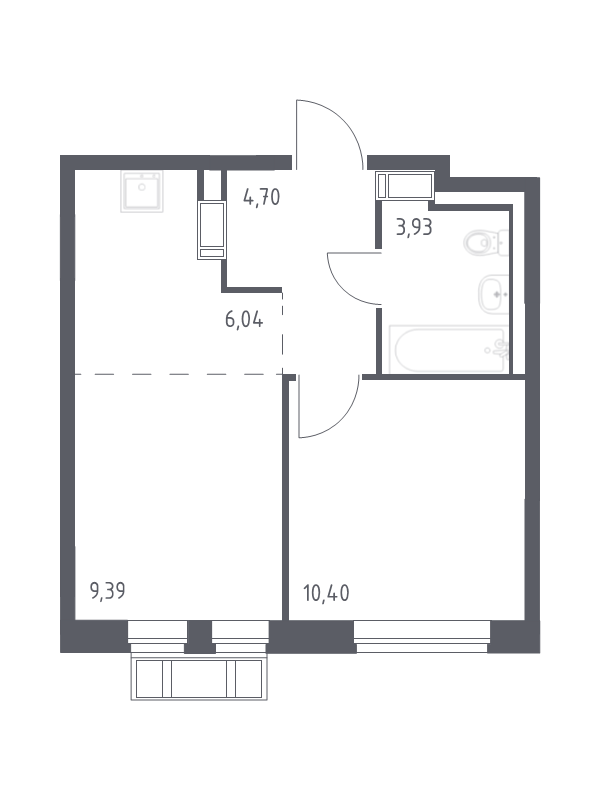 2 ккв (Евро) 33,7 м²