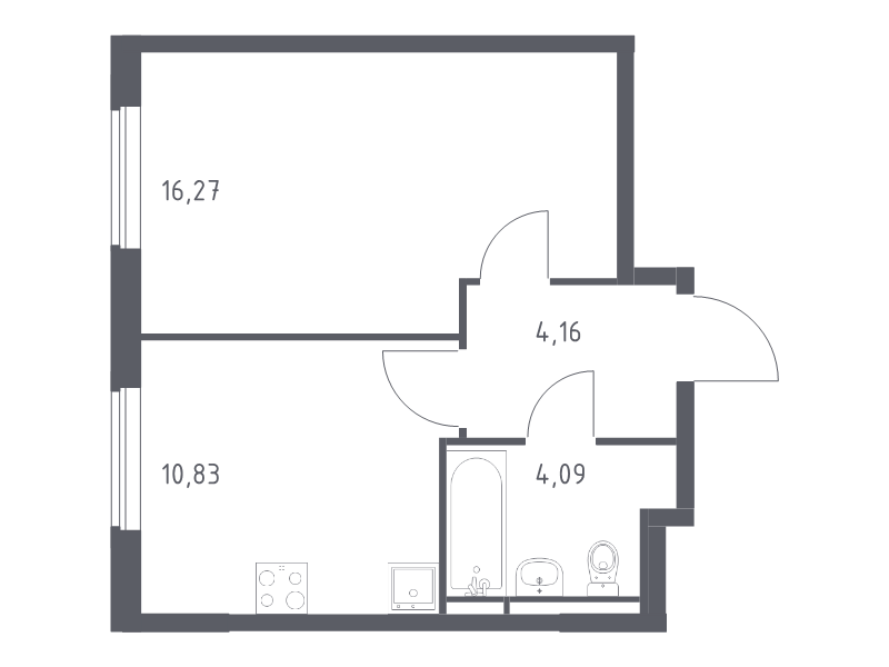 1 ккв 35,4 м²