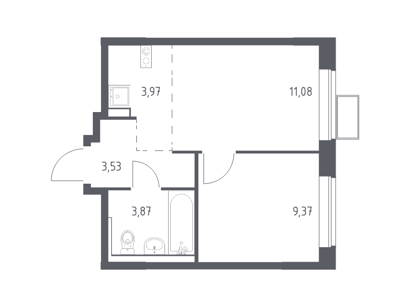 2 ккв (Евро) 31,8 м²