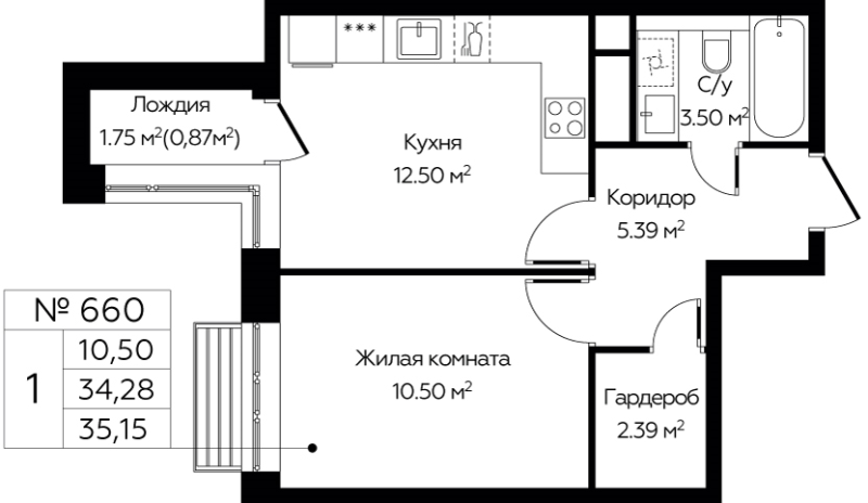 1 ккв 35,2 м²