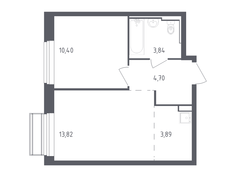 2 ккв (Евро) 36,7 м²