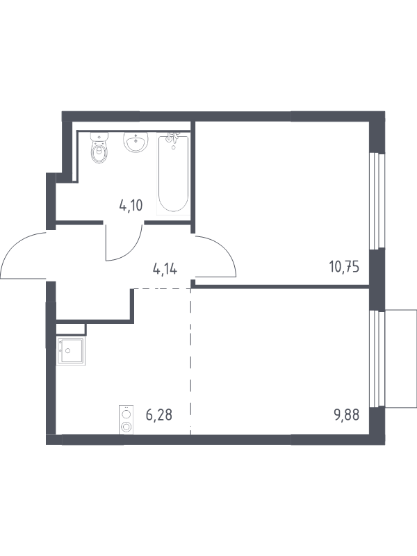 2 ккв (Евро) 35,2 м²