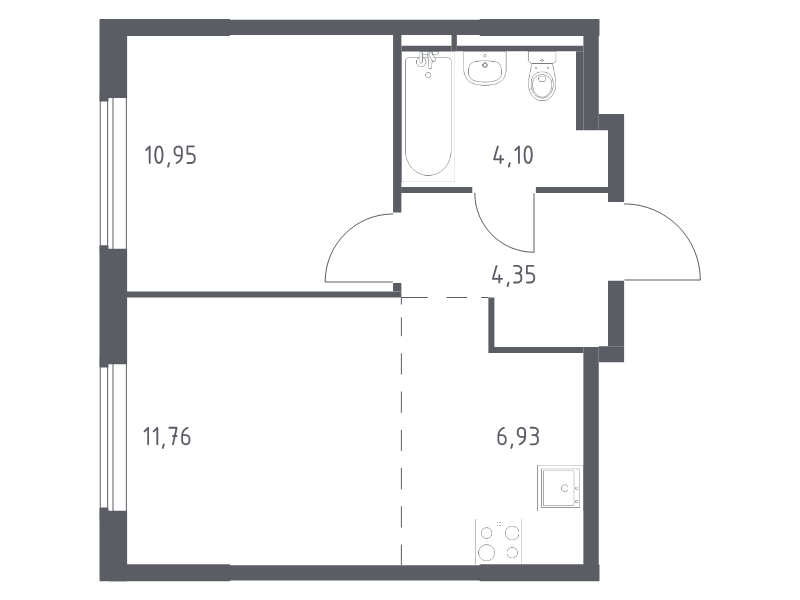 2 ккв (Евро) 38,1 м²