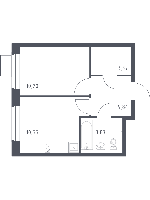1 ккв 32,8 м²