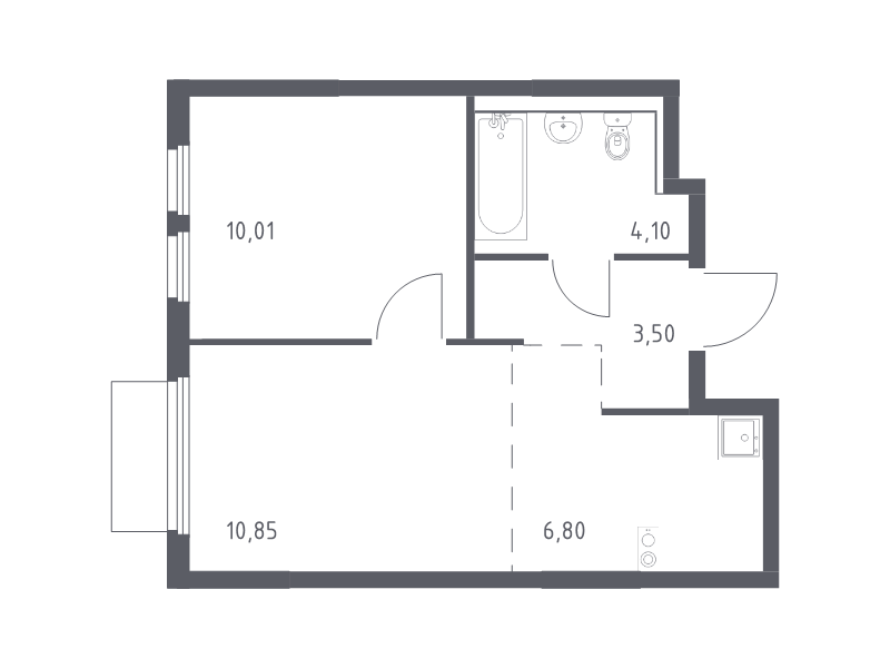 2 ккв (Евро) 35,3 м²