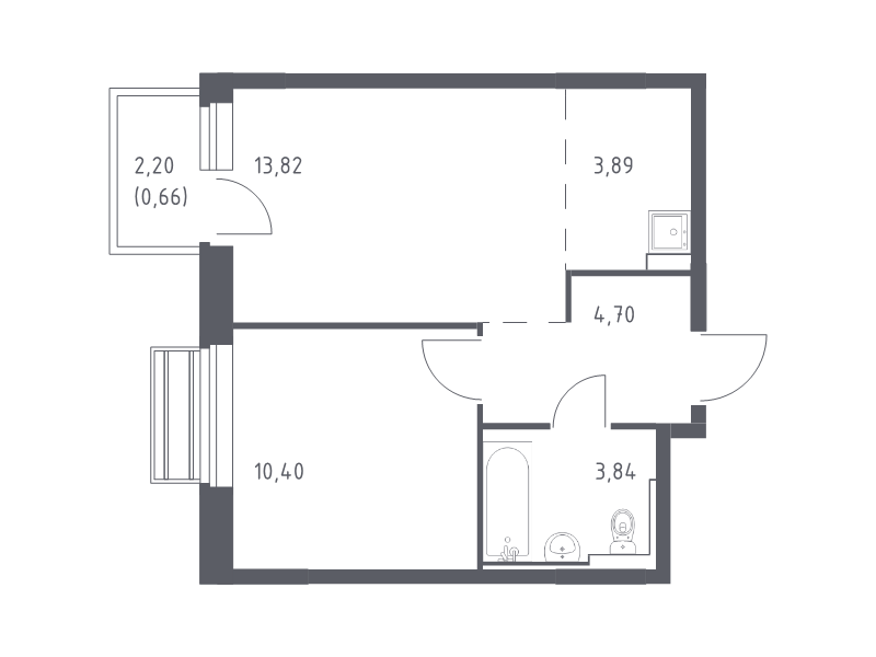 2 ккв (Евро) 37,3 м²