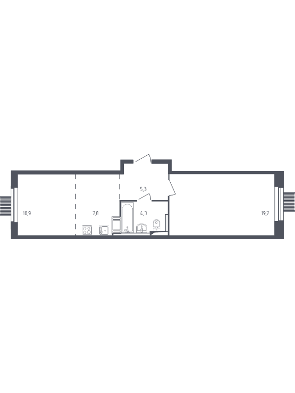 2 ккв (Евро) 47,6 м²