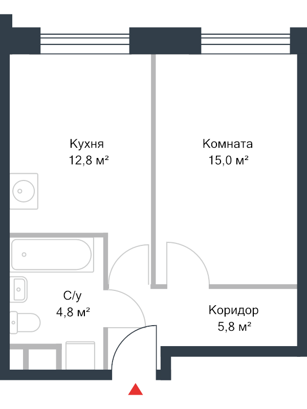 1 ккв 38,7 м²