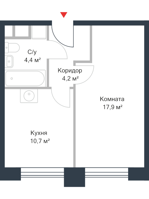 1 ккв 37,1 м²