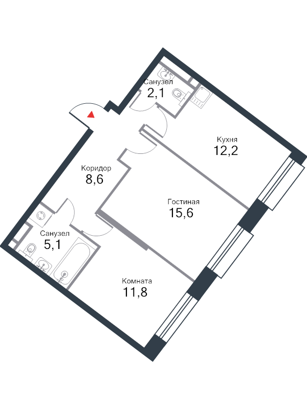2 ккв 56,1 м²