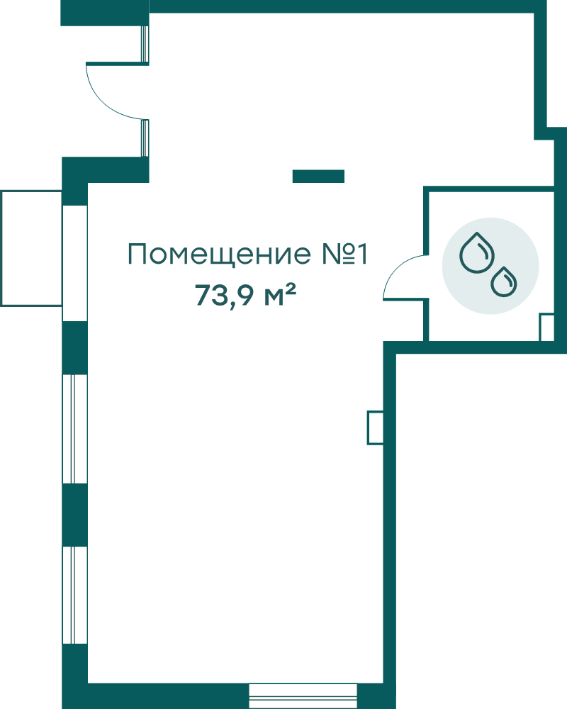 К. пом 73,6 м²