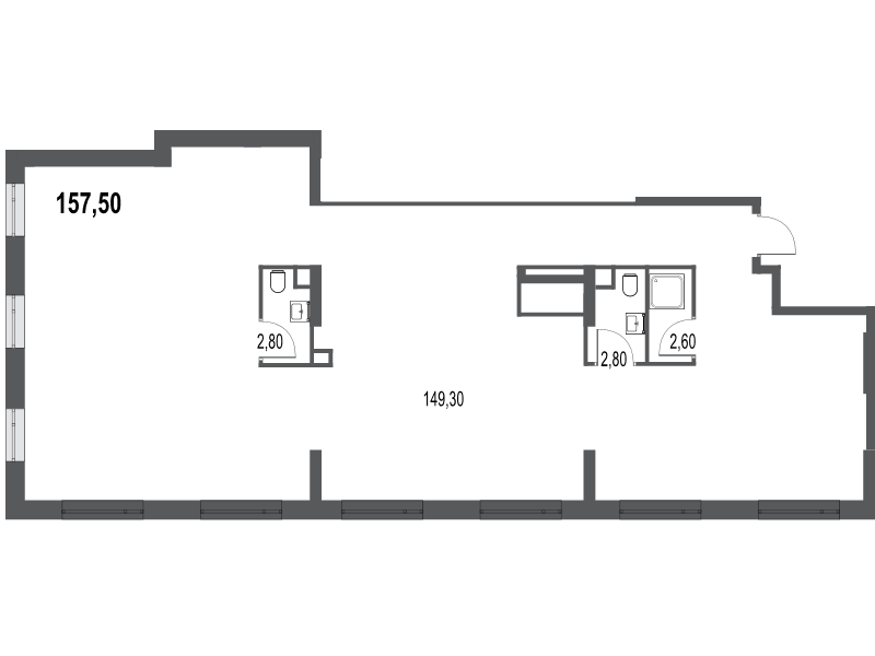 К. пом 157,5 м²