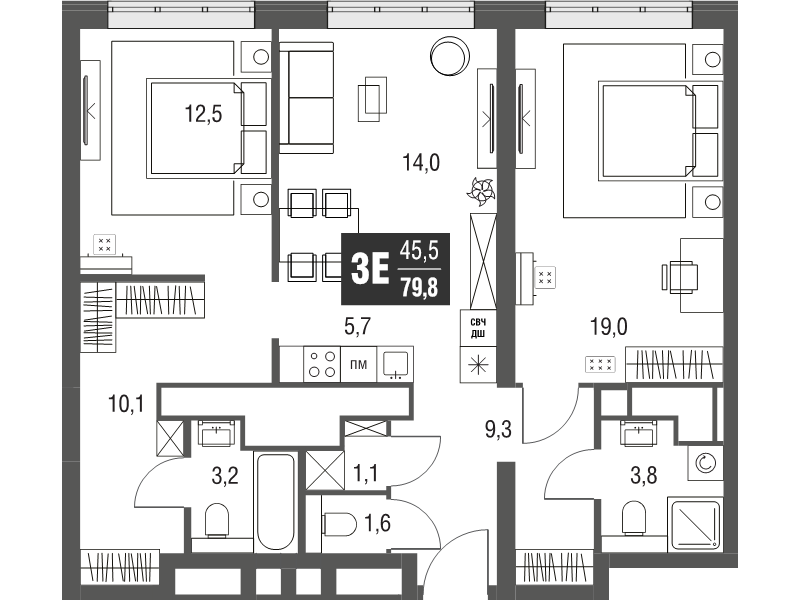 3 ккв (Евро)