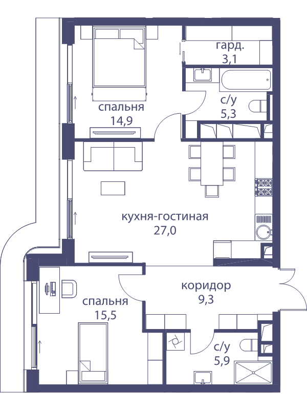 3 ккв (Евро)