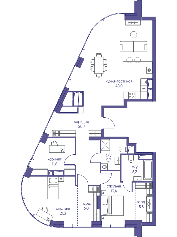 4 ккв (Евро) 138,9 м²