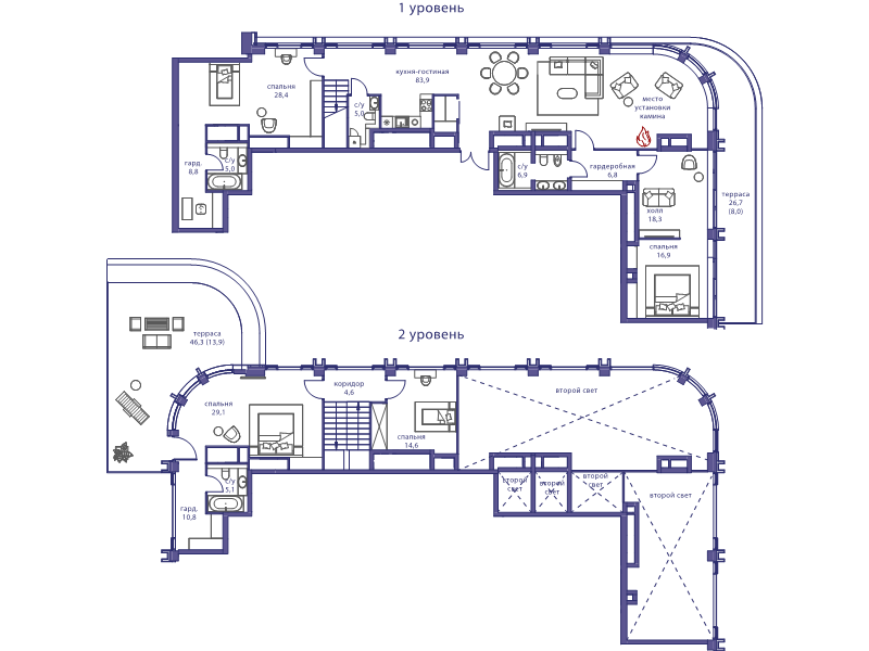 5 ккв (Евро) 263,6 м²
