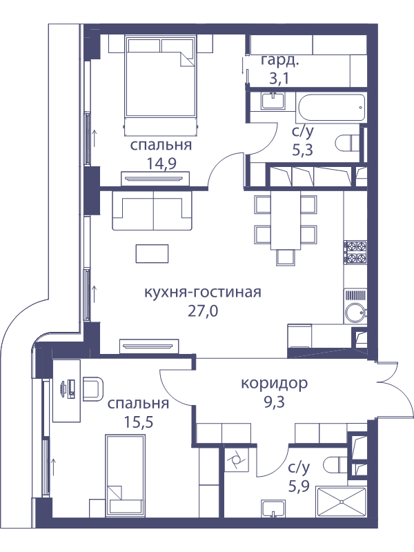 3 ккв (Евро)