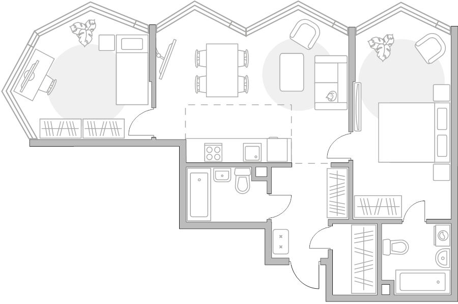 3 ккв (Евро) 78,2 м²
