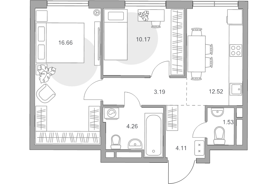 2 ккв 52,4 м²