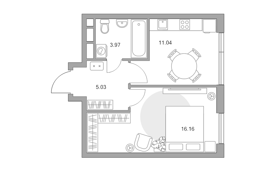 1 ккв 36,2 м²