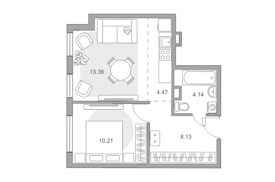 2 ккв (Евро) 40,3 м²