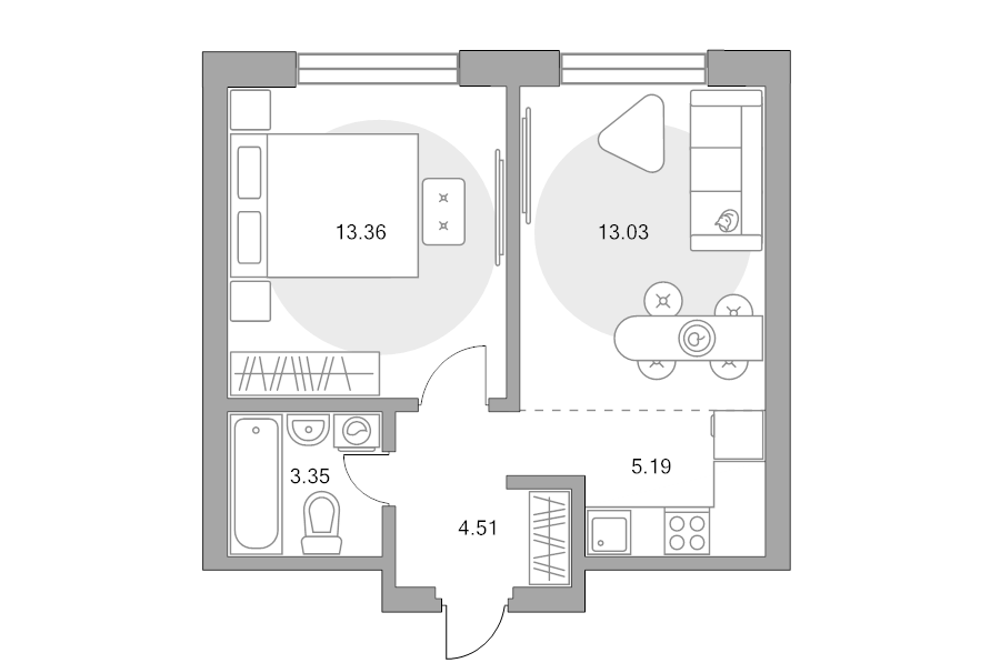 2 ккв (Евро) 39,4 м²