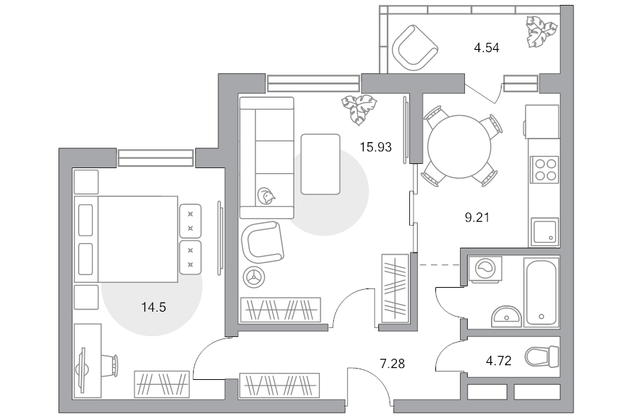 2 ккв 56,2 м²