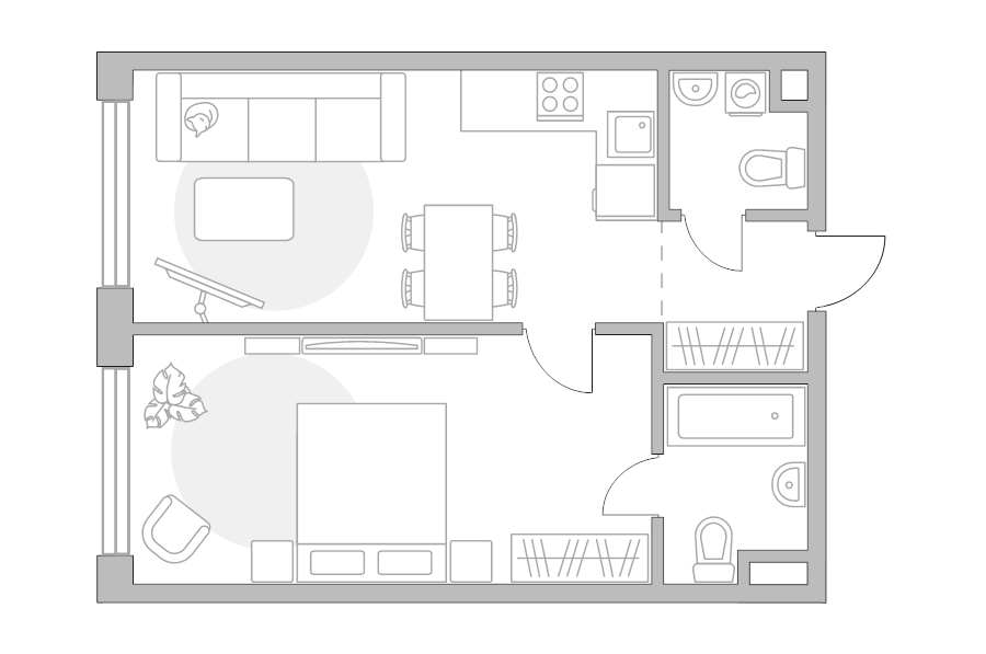 2 ккв (Евро) 48,7 м²