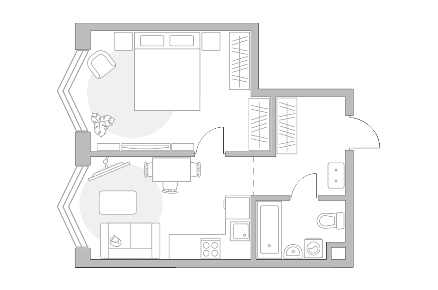 1 ккв 41,4 м²