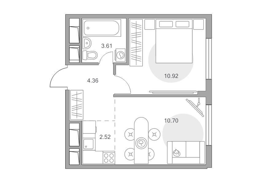 1 ккв 32,1 м²