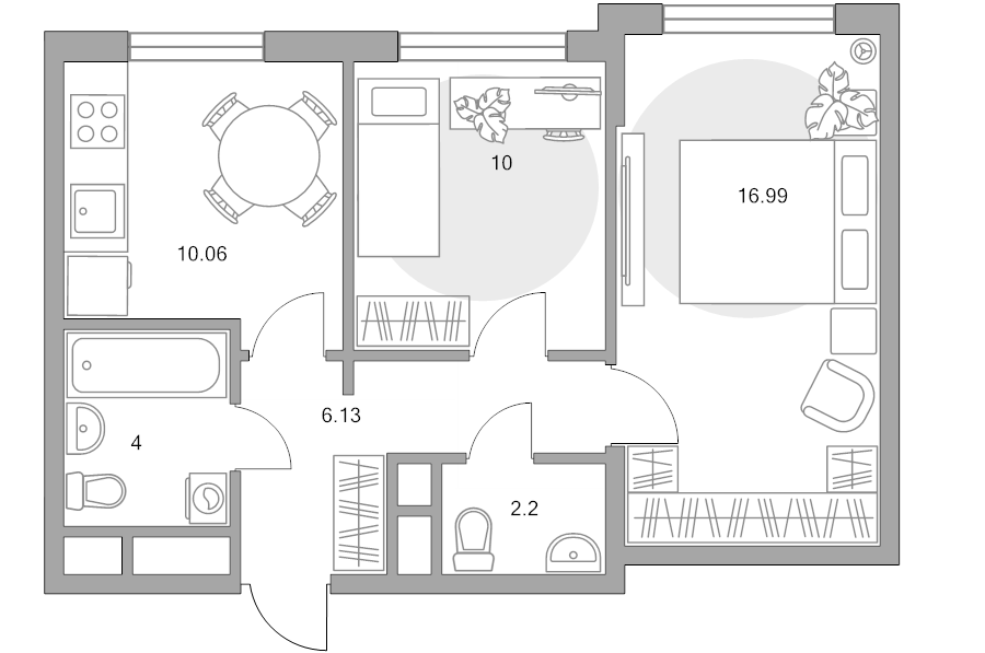 2 ккв 49,4 м²