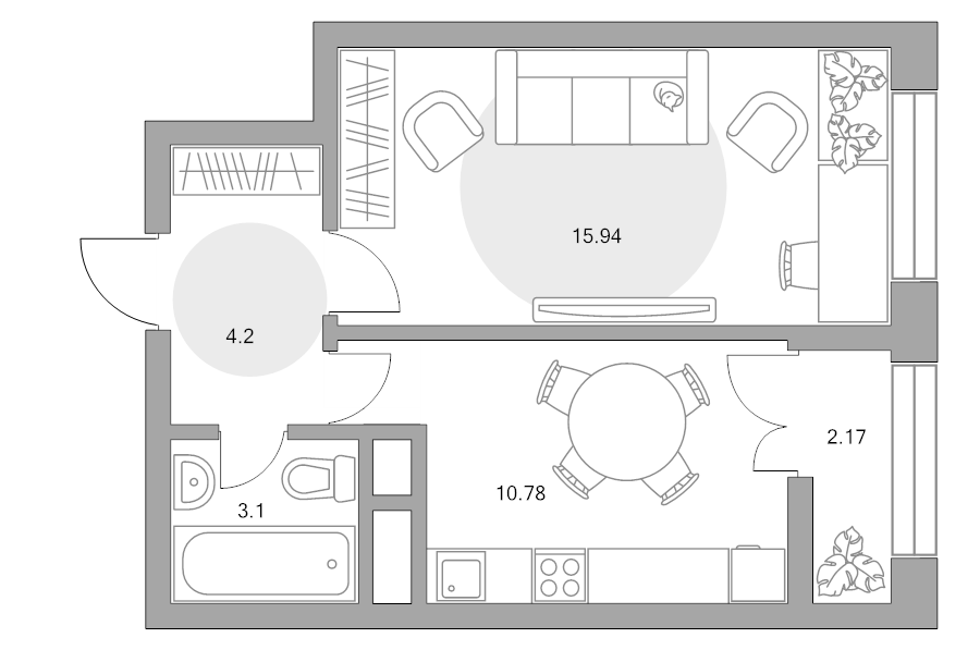 1 ккв 36,2 м²