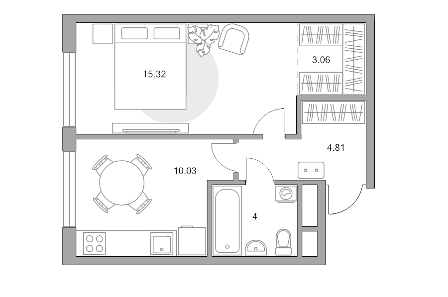 1 ккв 37,2 м²