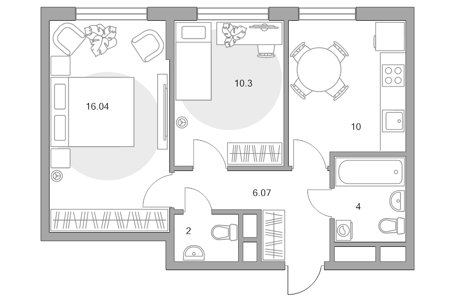 2 ккв 48,4 м²