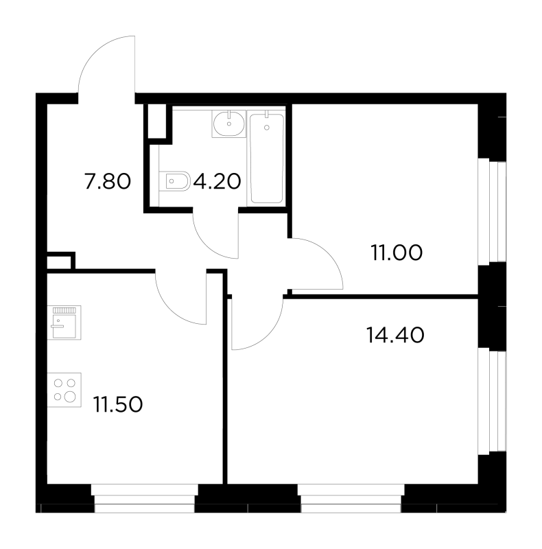 2 ккв 49 м²